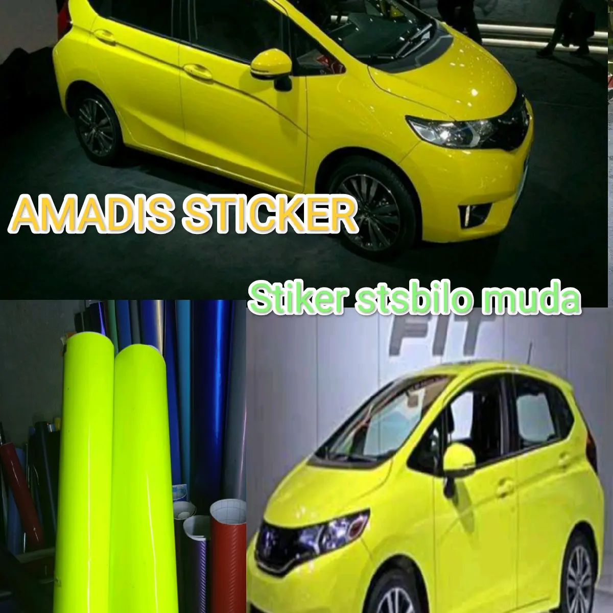 Stiker Skotlet hijau muda stabilo lbr 127cm scotlite mobil motor sticker lemon stabilo glossy kilap Car