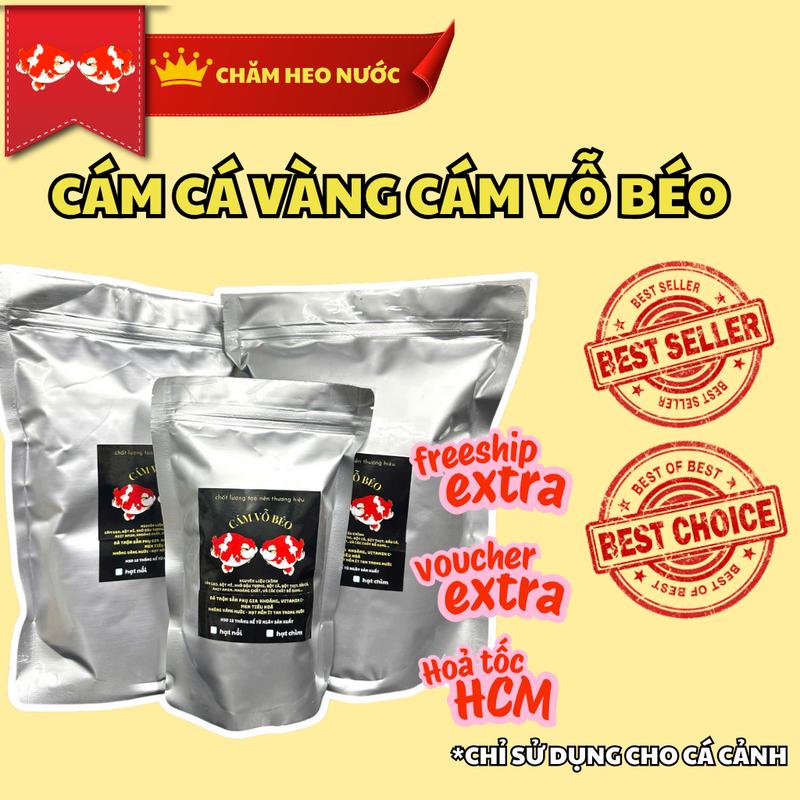 Cám vỗ béo Cám Cá Vàng đạm cao Hạt Chìm Hạt Nổi - Tiêu Hóa Tốt - 1kg sử dụng cho cá cảnh