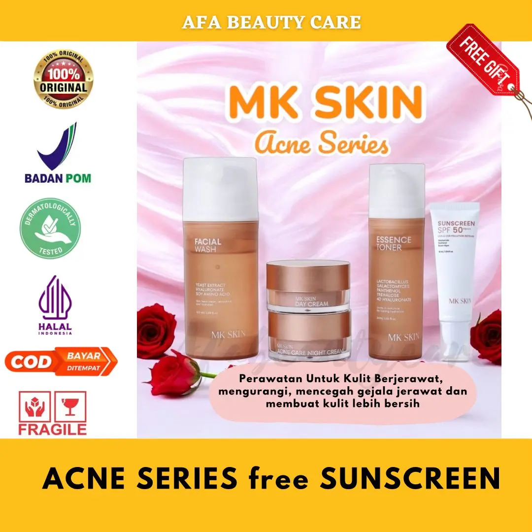 MK SKIN - PAKET WAJAH ACNE CARE BY MAHARANI KEMALA