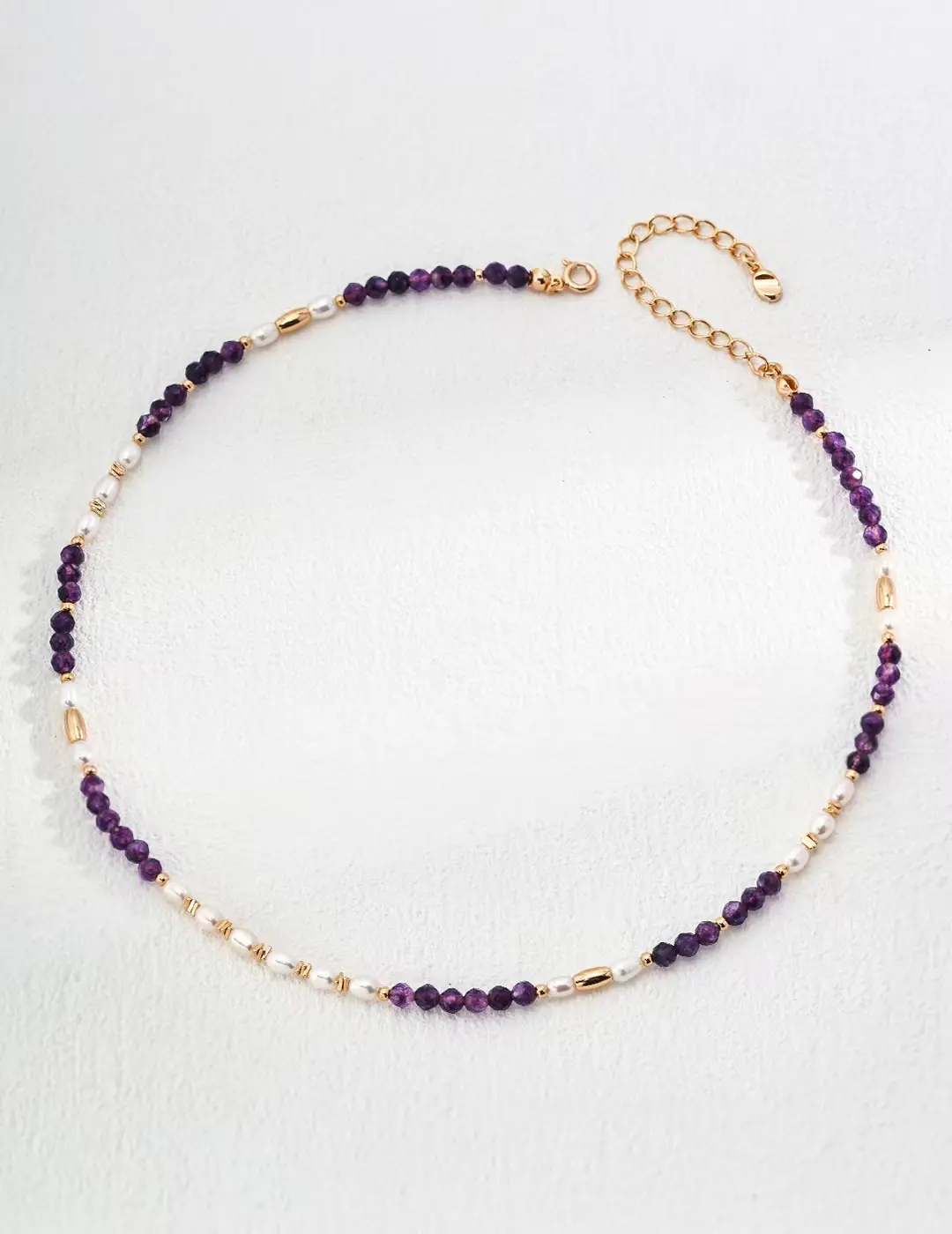 S925 Silver Vintage Natural Pearl and Amethyst Necklace,Perfect for Birthdays,Parties,and as a Gift for Birthdays and Festivals. tyla  water  necklace