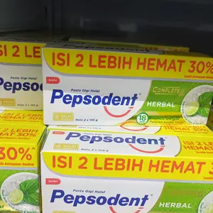 Pepsodent HERBAL 150gr,1box isi 2pcs Pepsodent HERBAL