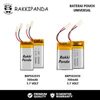 Gambar RakkiPanda Baterai Pouch Universal Li-Po 3.7V 300mAh Tanpa Soket - 50*20*35 300mAh dari Rakki Panda Indonesia Kota Administrasi Jakarta Pusat 1 Tokopedia