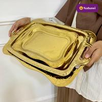 Gambar Nampan Arab Emas Ukir Pegangan  Baki Tempat Makanan Oleh Oleh Haji dan Umroh Jakarta Wadah Kitchenware Kuning Nampan dari Oleh Oleh Umroh Haji Jakarta Kota Administrasi Jakarta Selatan 1 Tokopedia