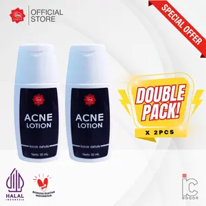 (DOUBLE PACK!) Viva Acne Lotion 30ml X 2pcs– Lotion Pengering Jerawat dengan Sulphur, Tea Tree Oil & Zinc Oxide