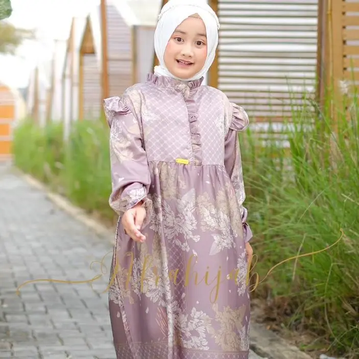 Gamis Anak Maxmara Silk / Gamis Anak Premium Lebaran 2025 2