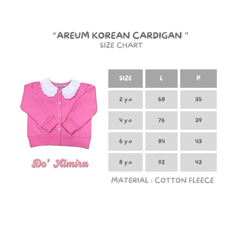 DC Almira - Areum Korean Cardigan (Setelan Anak Korean Look) - Fashion 1