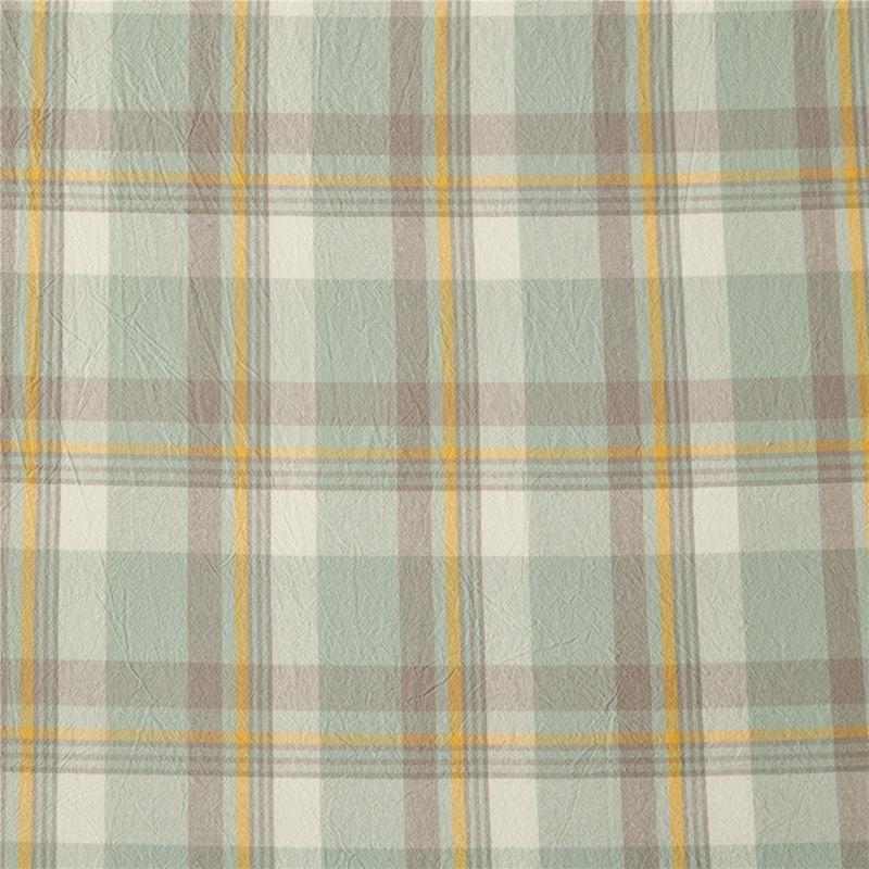Product Introduction of Cotton Plaid Fitted Sheet Japanese Striped Plaid Cotton Non-Slip Bedspread Washed Cotton Student Fitted Sheet 3 In1 Mattress Cover Protective Cover 37