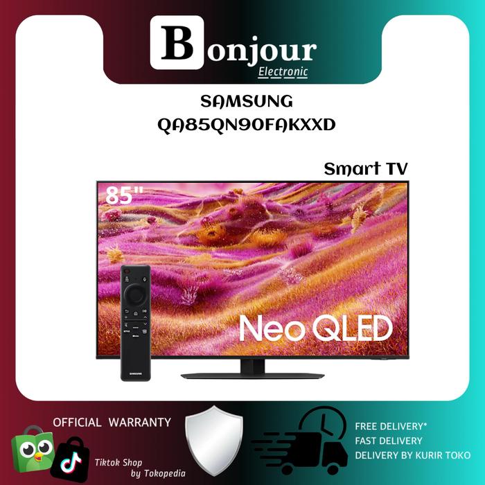 Gambar Samsung Neo QLED 85 Inch QN90F 4K Smart TV Samsung 85QN90F Pengganti 85QN90D dari Bonjour Electronic Official Kota Depok Tokopedia