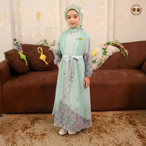 Marves Dalia Gamis Anak Perempuan Bahan Ceruty Baby Doll Usia 1 hingga 14 Tahun | Baju Lebaran 2026