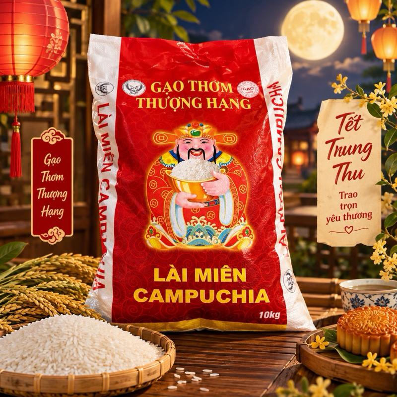 Bao 10kg Gạo Thơm Thượng Hạng - Gạo Lài Miên Campuchia