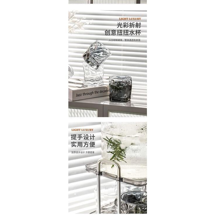 Product Introduction of Sier Bear Glass Cold Kettle With Faucet Large Capacity Bucket Water Cup Set Household Fruit Tea Beverage 7
