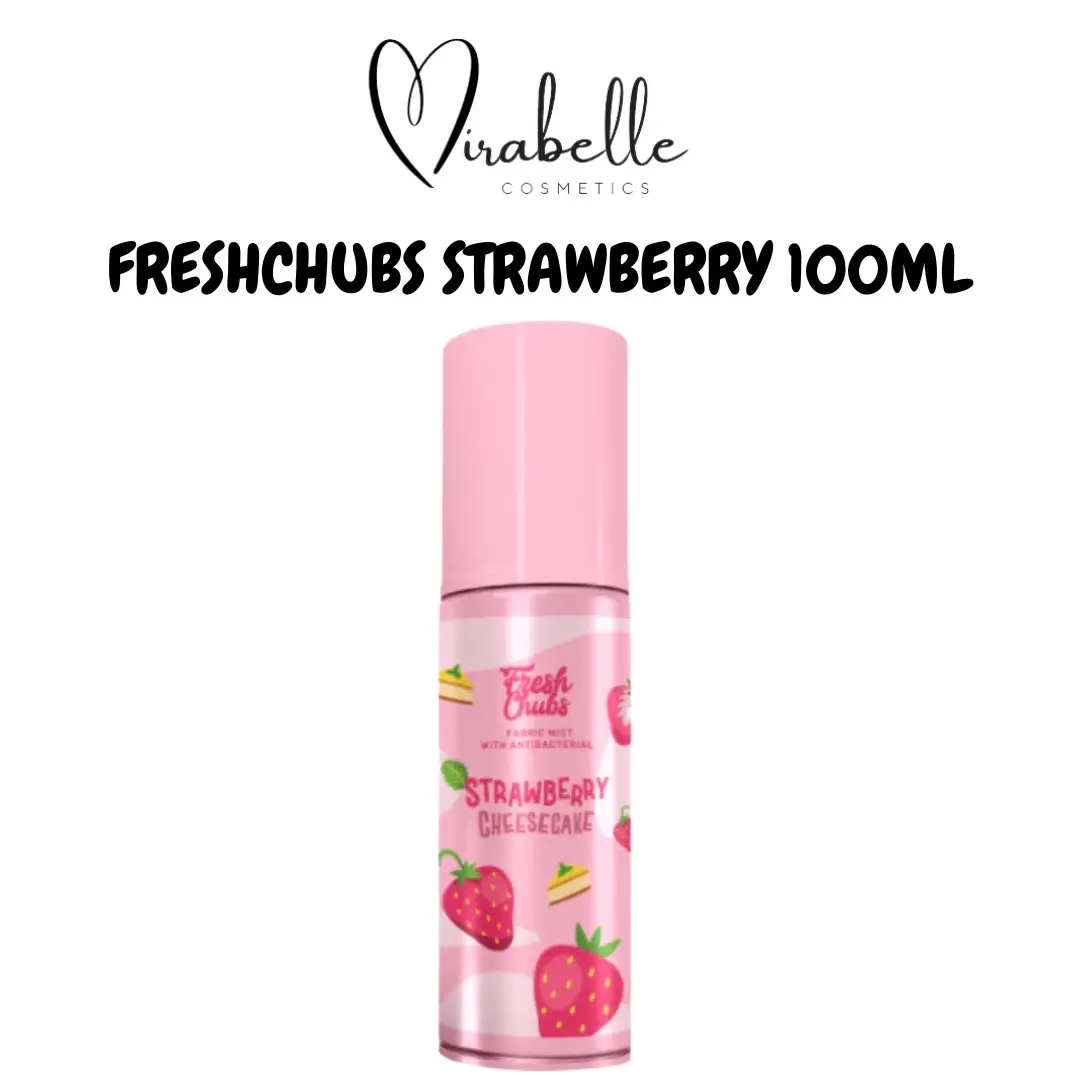 FRESHCHUBS STRAWBERRY CHEESECAKE FABRIC MIST PARFUM BAJU DAN RUANGAN 100ML PARFUM FRESHCHUBS FULL SIZE 100ML