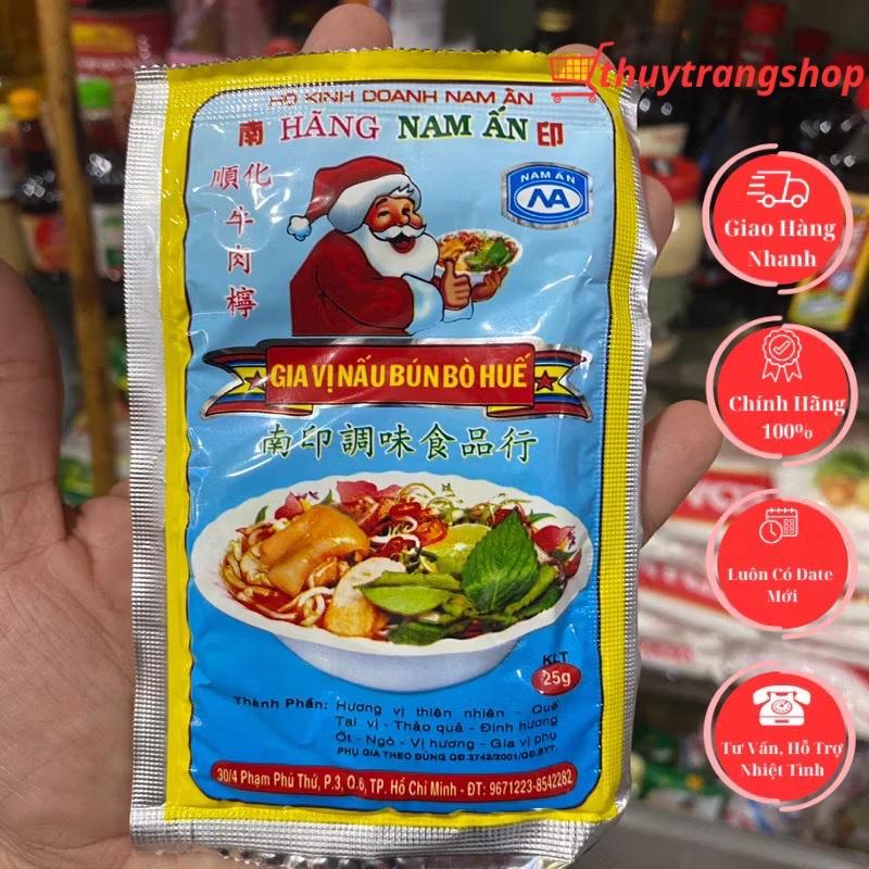 Lốc 20 Gói Gia Vị Bún Bò Huế Nam Ấn Gói 25g
