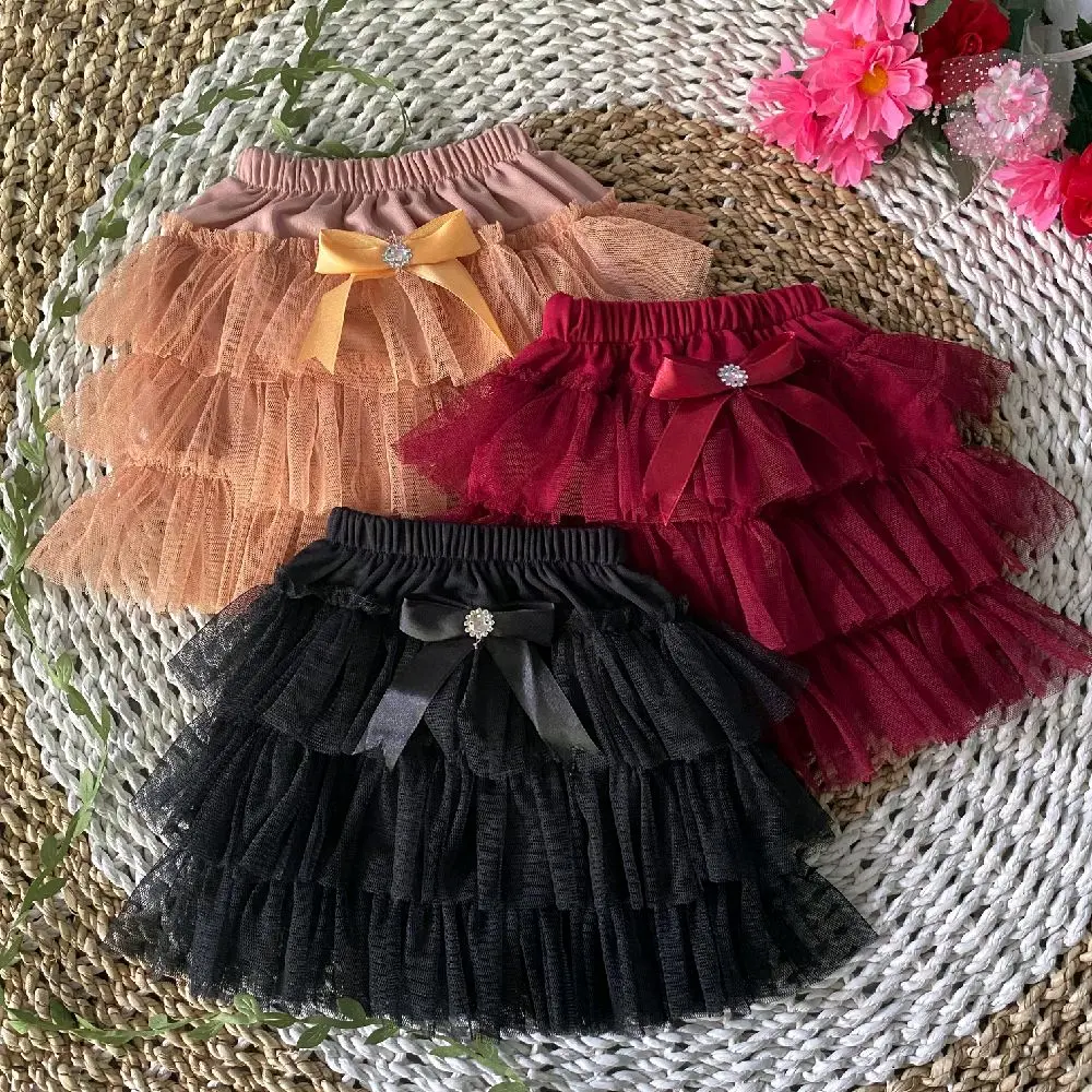 FLORA~ Rok tutu tile 4 rempel anak perempuan untuk usia 1 tahun Fashion Ruffle Bayi