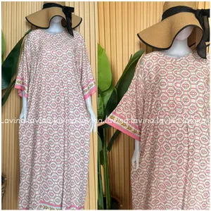 Daster Terompet by Lavina Lengan 3/4 Midi Daster Dress Lengan Terompet