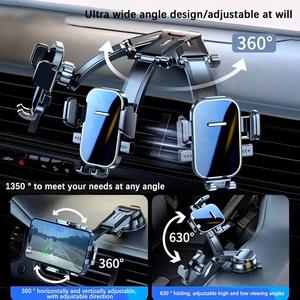 Car phone holder Suction Cup For Dashboard 360° FreeRotation Accessories Automotive Interior