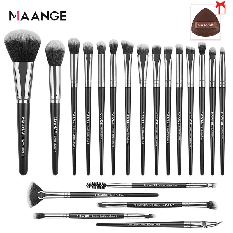   Live  MAANGE Bộ Cọ Trang Điểm 20 Cây Lông Mềm Cao Cấp - Cọ Makeup Đa Năng & Chuyên Nghiệp với Nhiều Loại Cọ Phù Hợp cho Mọi Kiểu Makeup - Mã Sản Phẩm 5748 