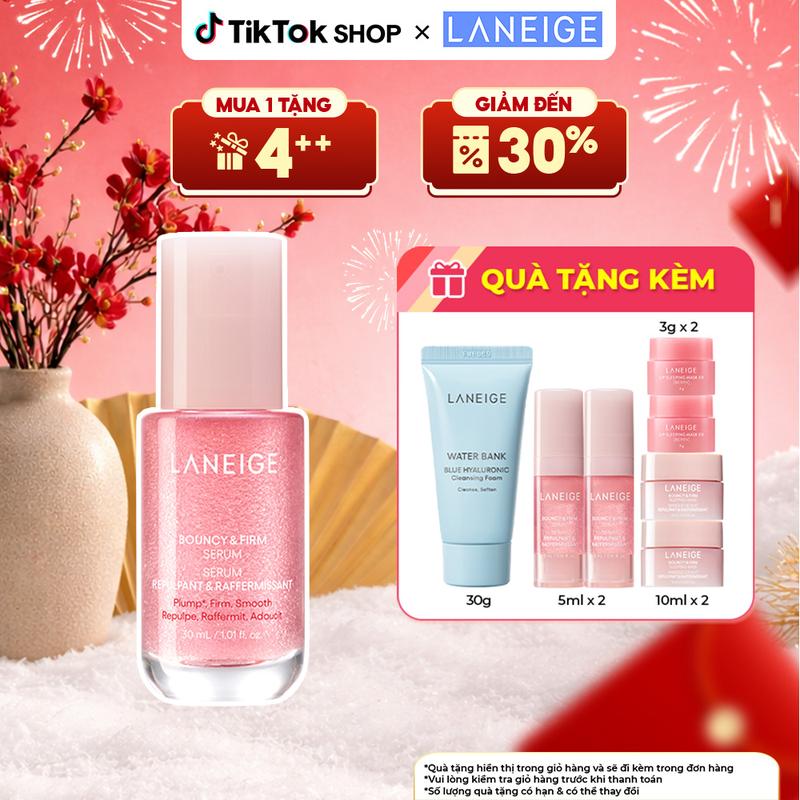HOT DEAL Siêu phẩm 2025 Serum tăng cường collagen làm mờ dấu hiệu lão hóa giúp da căng sáng Laneige Bouncy & Firm Serum 30ml
