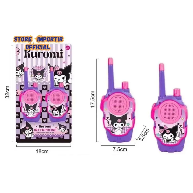 Mainan Talkie Walkie Kuromi Interphone Viral 181 2 Mainan Komunikasi Karakter - Toys 4