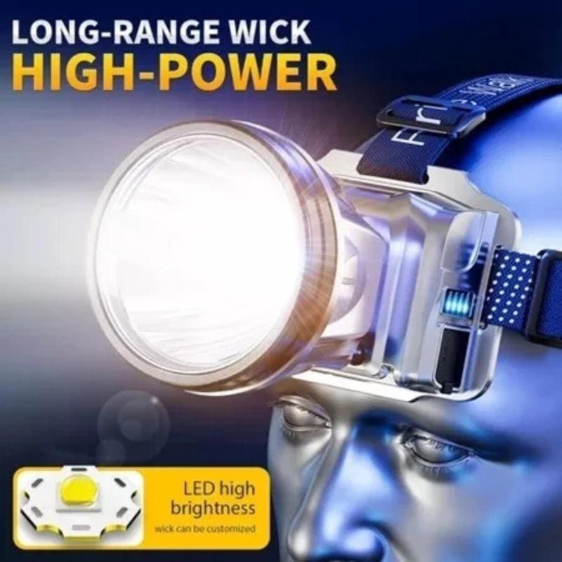 SENTER KEPALA JUMBO 300 WATT BATERAI 186500 MAH SUPER TERANG TAHAN LAMA 4