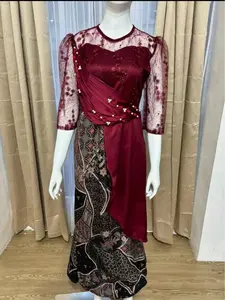 Dress Batik Rachel/3uk (M,L&XL)/Dress Pesta Kondangan