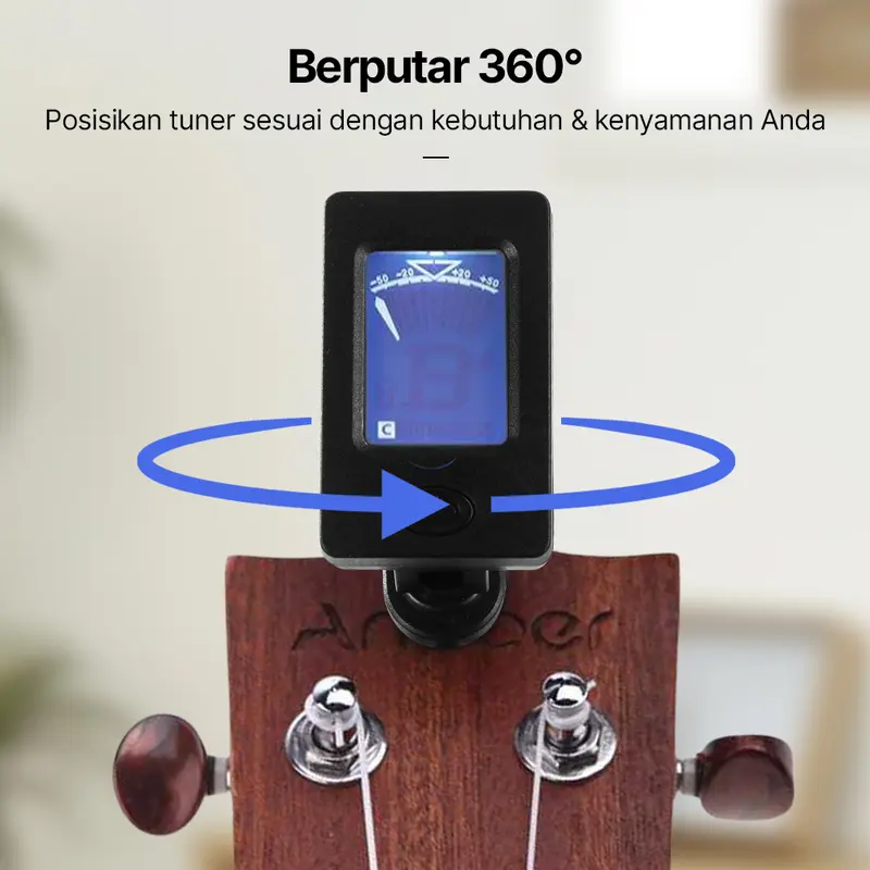 Tuner Alat Stem Gitar Digital Rotatable 360 Degree - JT-01 4