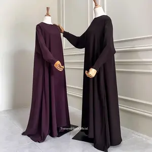 Tsurayya - (Abaya Saja) Abaya Basic Bahan Mazen Anti UV by Sultan/ Abaya Lebaran