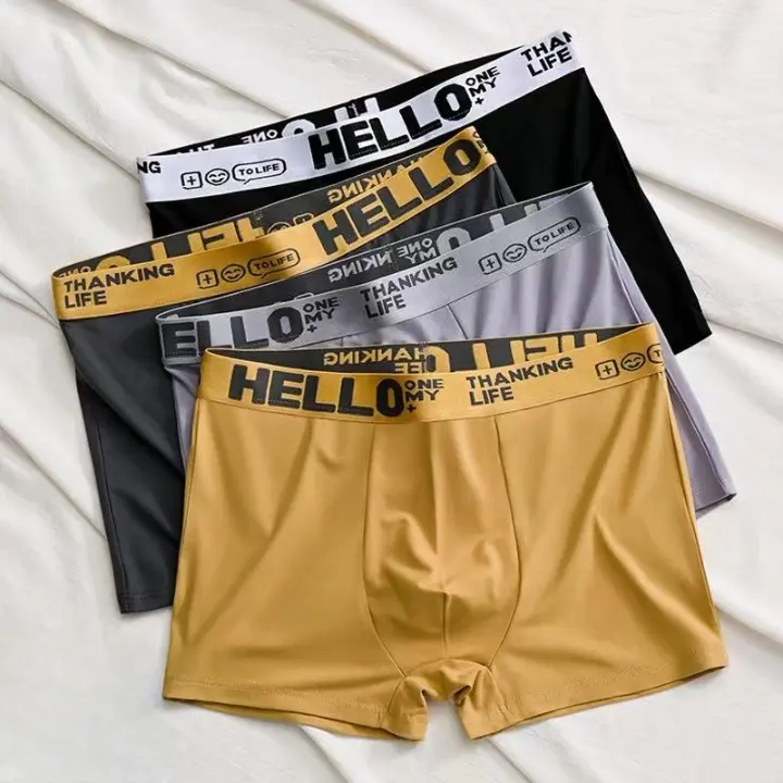 Celyne Boxer XL-4XL Celana Dalam Pria Dewasa Fashion Men Hello On Me High Quality  ada Ukuran Jumbo Katun Bahan Adem Lembut 2138