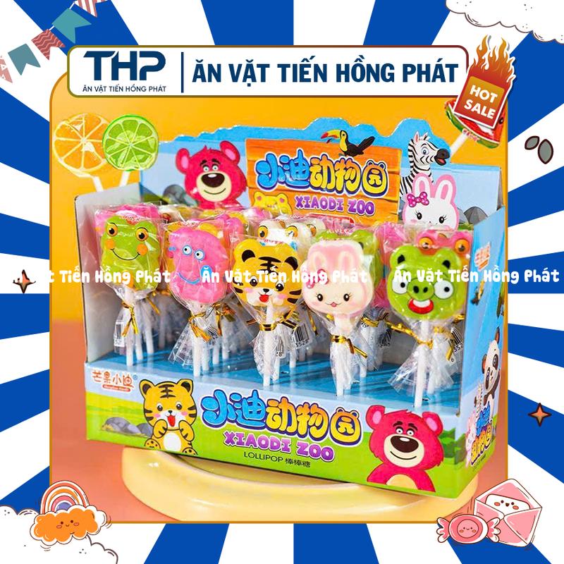 [50 CHIẾC] Kẹo mút trái cây bốn mùa hình gấu, mèo, thỏ, trái cây cute cho bé, đồ ăn vặt