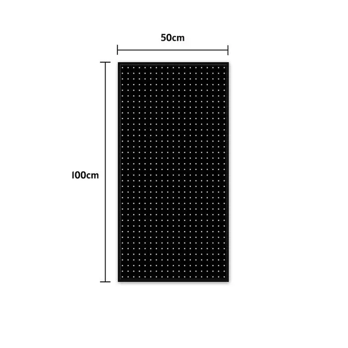 Hitam 100x50 cm (dengan 20 hook)