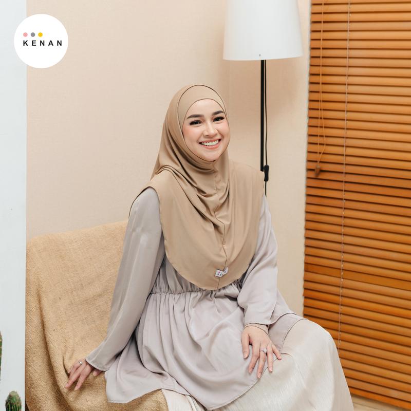KENAN - SHINY Instan Daily Hijab nonpet matt Jersey size L 3