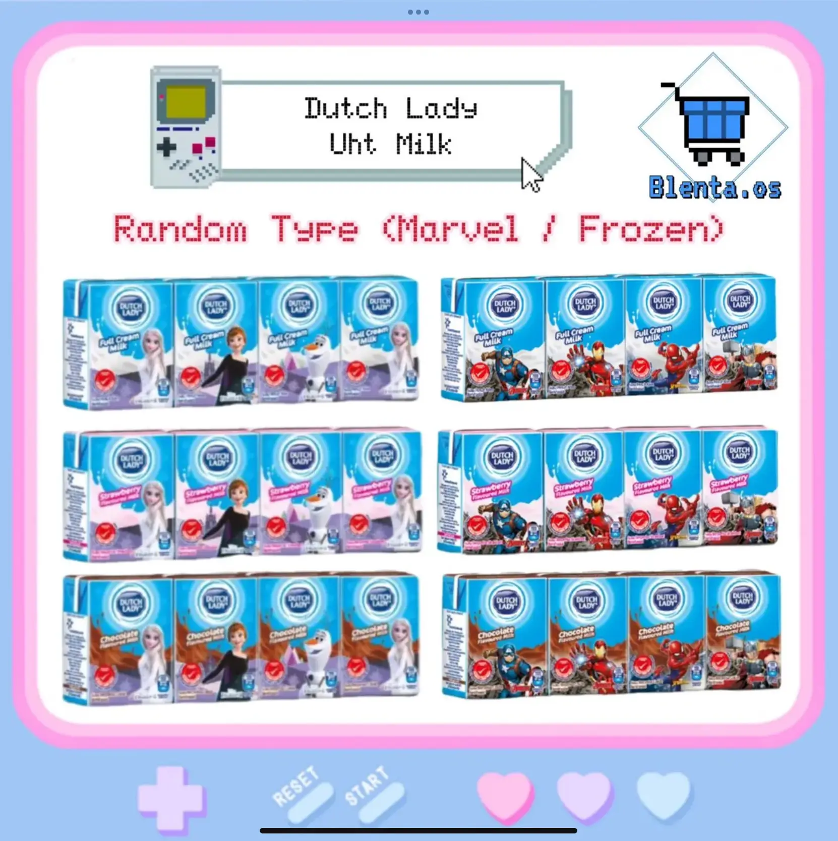 *Random Type*Dutch Lady Kids Milk UHT 125ml x 4pcs Chocolate/Full Cream/Strawberry *SG Ready Stock*