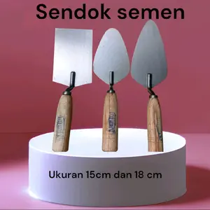 sendok cetok semen galur panjang 15 cm 18 cm kotak paint Baja