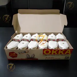 Paket 1 Box isi 36 Pcs Okka Steker Gepeng Putih