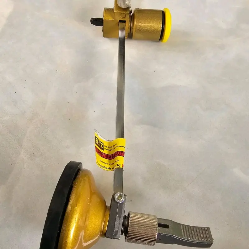 Alat Pemotong Kaca Lingkaran 360° diameter 50/100cm Gold Circle Glass Cutter 50cm/100cm Logam 7