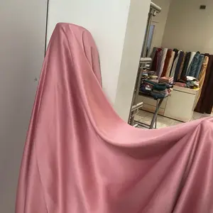 Bahan kain Satin velvet premium silk Warna Dusty Pink harga 0,5m