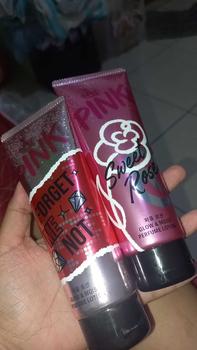 Product Review of Pink Skin Perfume Body Serum Lotion 70ml Bundle 2 pcs ( Mix ) Pink Ceramide Mencerahkan & Wangi from b**🦋 0