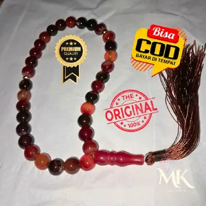 Tasbih Batu Sulaiman Madu 8mm 33butir Original