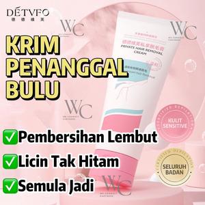 Krim Pencukur Penyingkiran Rambut Bulu Sulit Bahagian Kemaluan Sulit Bulu Ketiak Seluruh Badan Kulit Sensitif Lelaki Wanita Tanpa Wanita Hair Removal Cream for Private Parts Armpit Leg Body Bikini Painless Effective Gentle Non-Irritating Sensitive Skin