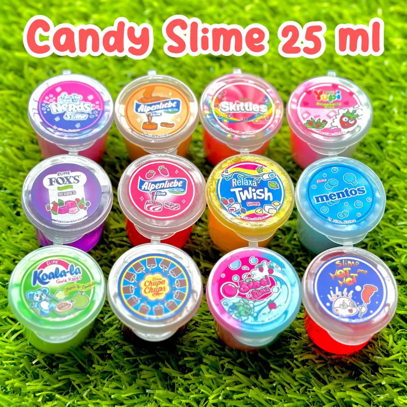 CANDY SLIME 25 ML TERMURAH || SLIME KUALITAS TERBAIK || SLIME MINI || SLIME KECIL || SLIME LUCU || SLIME WANGI || SLIME BAGUS || SLEM 0