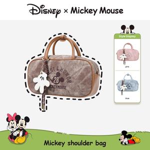 Beg Selempang Bahu Wanita, Disney, Beg Boston Mickey Mouse, Kotak Hadiah, Sesuai untuk Hadiah Hari Jadi untuk Kanak-kanak Perempuan, [COD]