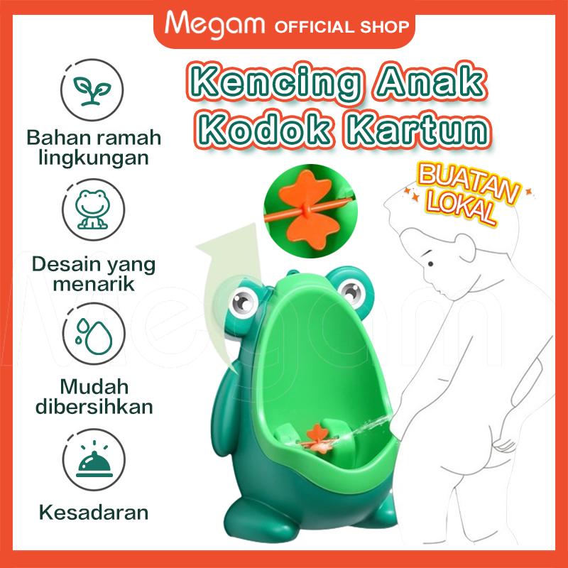 Megam Pispot Tempat Pipis Anak Laki Bentuk Katak Training Potty Toilet Boys Urinal Frog Toilet Training HSB811 0