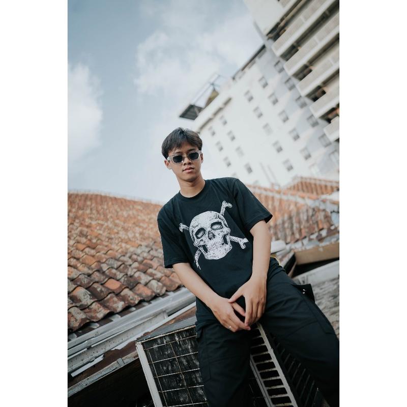 【COD】 Kaos  Pria  BBTU - T-SHIRT - SKULL ARTWORK FF 2