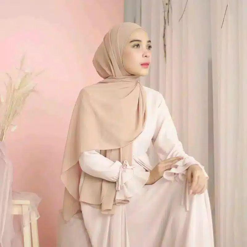 JILBAB PASHMINA CERUTY BABYDOLL 180x75 / PASHMINA LOZY CERUTY PREMIUM Panjang Muslim 2