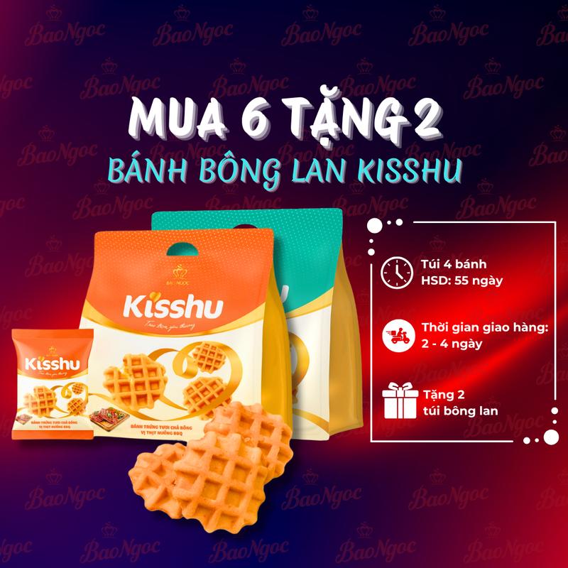 Mua 6 Tặng 2 Bánh Bông Lan Sợi thịt BBQ Sợi Gà Trứng Sữa Tươi Bánh Mì Tươi Bảo Ngọc