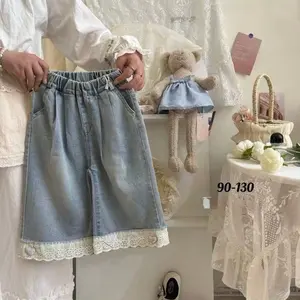 Celana Jeans Renda Anak Perempuan/ Celana Jeans Lucu