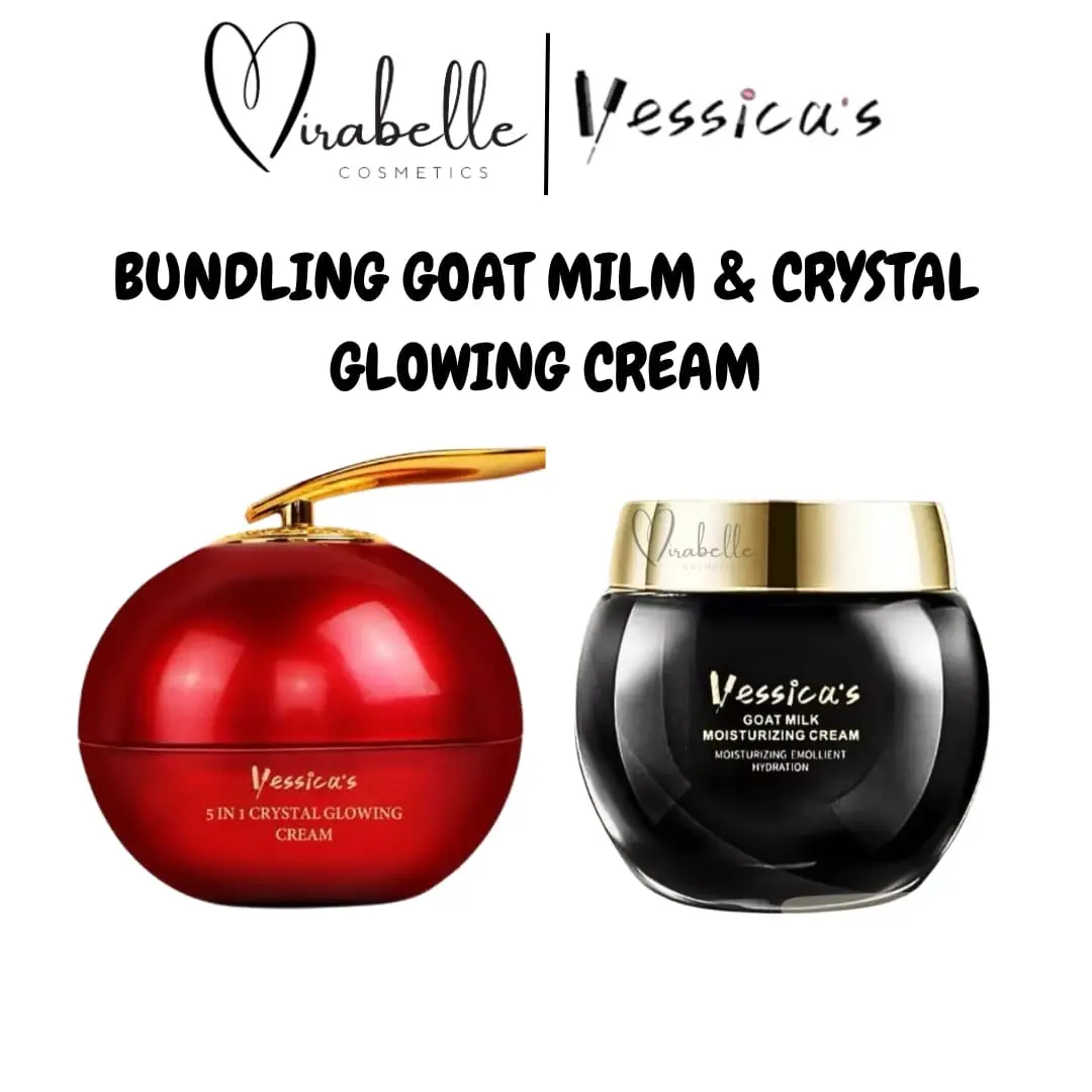 [BUNDLING] YESSICA GOAT MILK MOISTURIZING CREAM DAN YESSICA CRYSTAL GLOWING CREAM