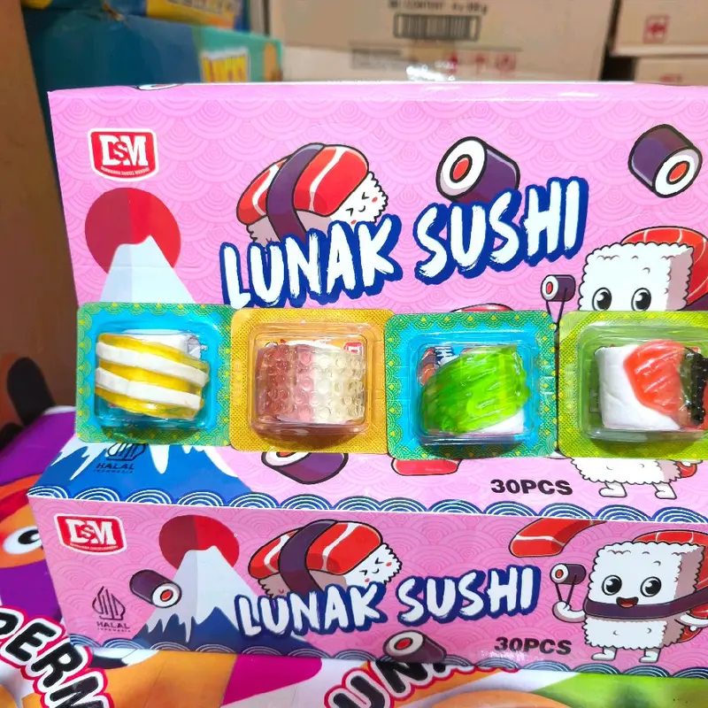 PERMEN LUNAK BENTUK SUSHI 30 PCS 3