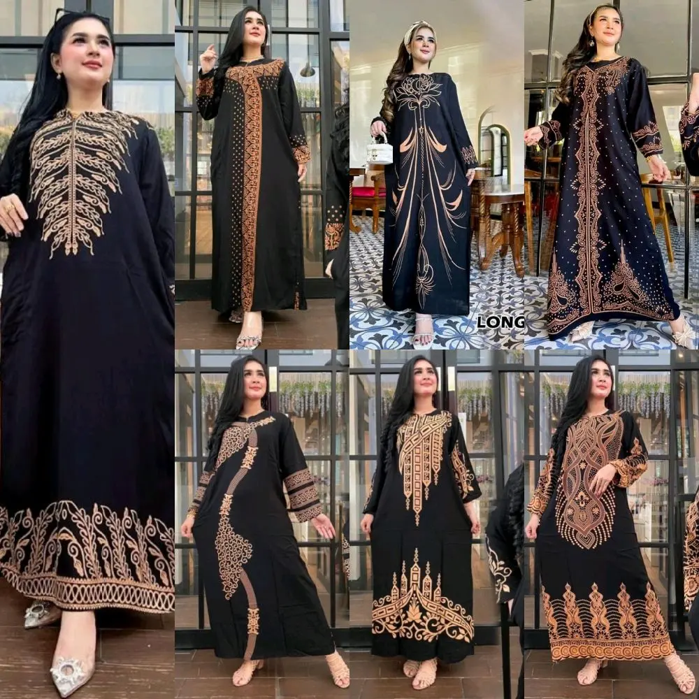 DASTER PANJANG LENGAN PANJANG RESLETING DEPAN BUSUI BUMIL FRIENDLY, LONGDRES ISTANBUL IRENGAN