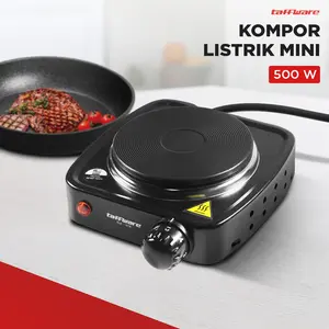 Taffware Kompor Listrik 1 Tungku Mini Portable Hot Plate 500W - DLD-101B